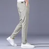 Gioiacombo&trade; Pantaloni della tuta larghi da uomo in seta ghiaccio