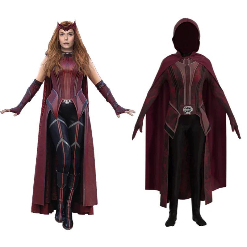 Kids Children Doctor Strange Scarlet Witch  Cosplay Costume Jumpsuit Outfits Halloween Carnival Suit