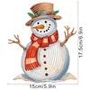 Snowman DIY Acrylic Shaking Head 5D DIY Diamond Art Tabletop Ornament Home Decor
