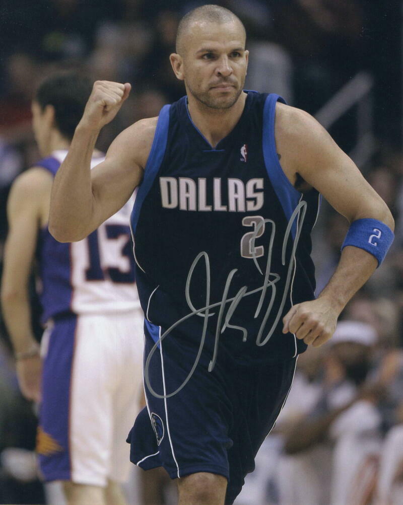 JASON KIDD SIGNED AUTOGRAPH 8x10 Photo Poster painting - BEST PG IN NBA HISTORY DALLAS MAVERICKS