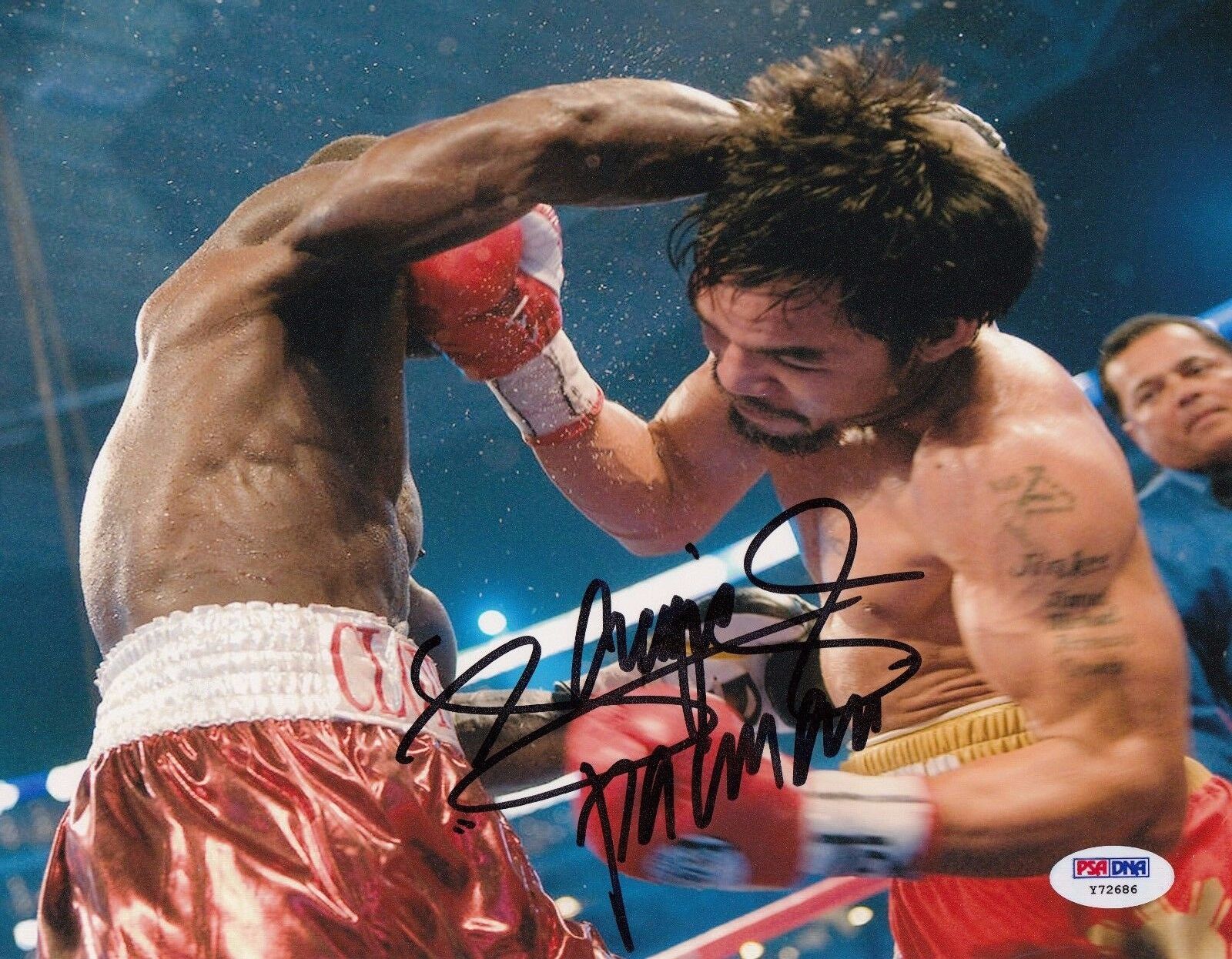 Manny Pacquiao *Pacman* autographed Boxing Champion 8x10 Photo Poster painting PSA/DNA Y72686