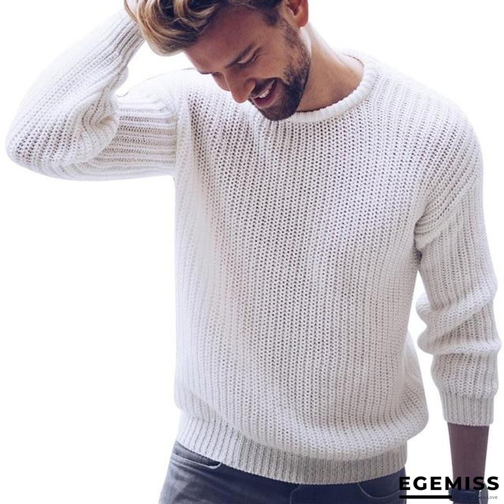 Cotton Sweater Men Pullover Casual Jumper For Male  Knitted Korean Style Clothes Plus Size | EGEMISS