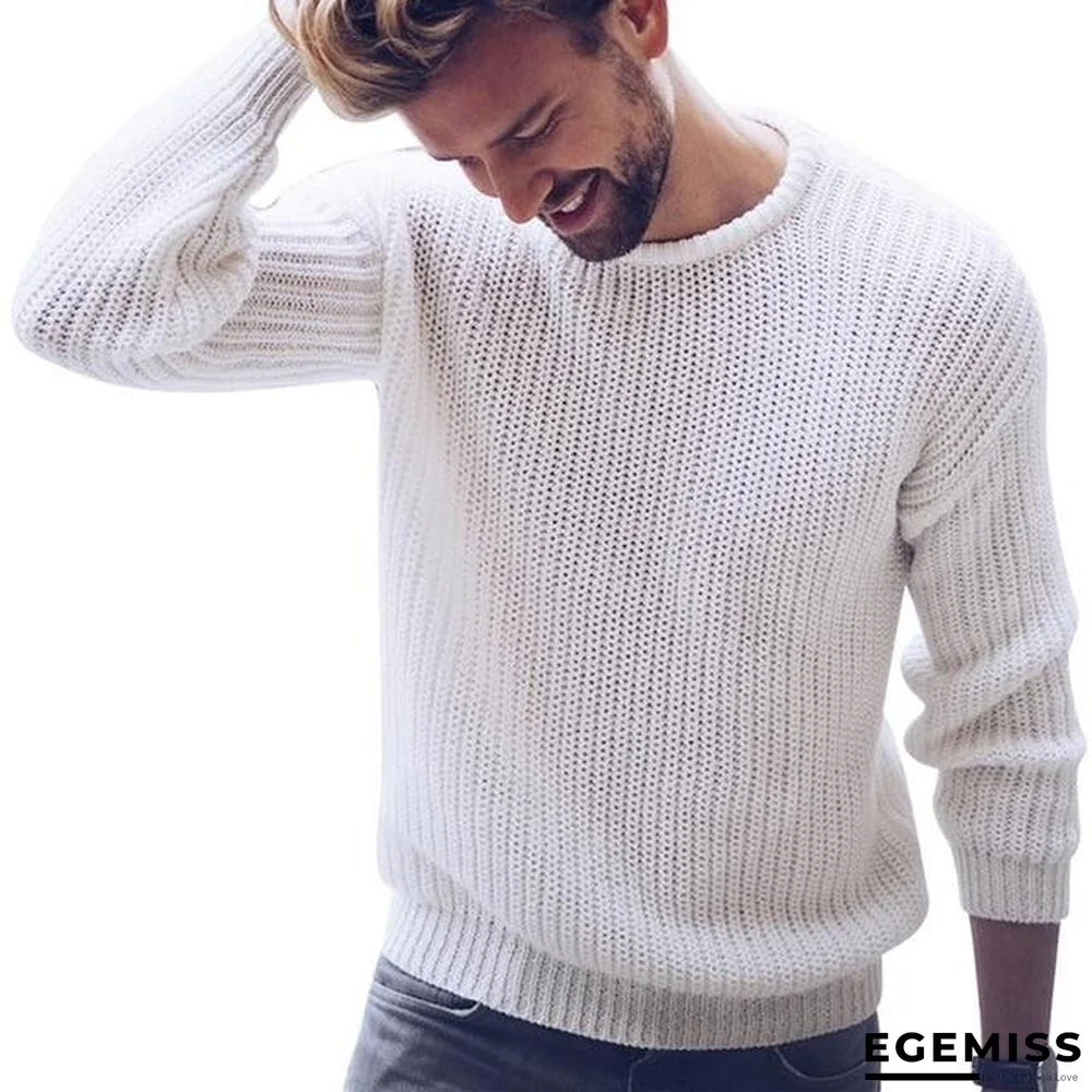 Cotton Sweater Men Pullover Casual Jumper For Male  Knitted Korean Style Clothes Plus Size | EGEMISS