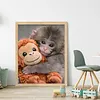 Punch Monkey-11CT Stamped Cross Stitch 40*50cm tapestrymarket