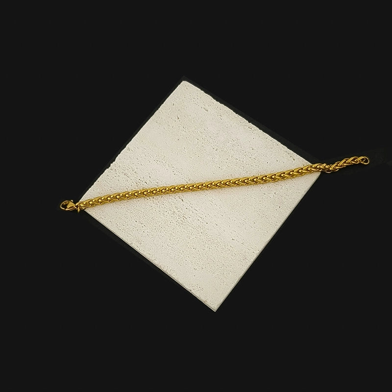 Hip-Hop Retro Rhombus 304 Stainless Steel Bracelets In Bulk