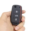 Silicone Car Key Case 3 Buttons Car Remote Key Fob for VW Sagitar Polo Bora Golf