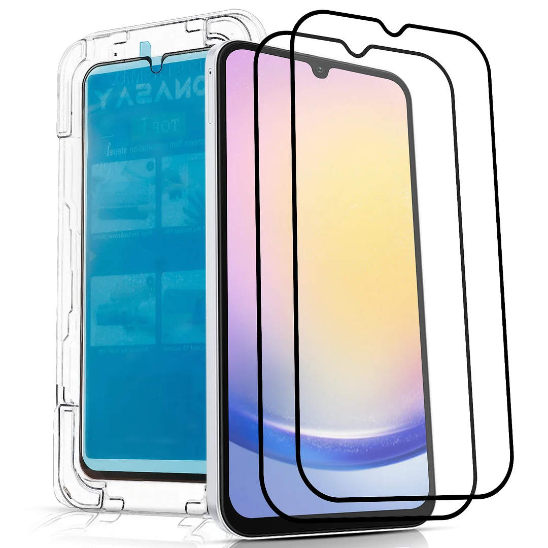 MONASAY Glass Screen Protector [2 Pack] Fit for Samsung Galaxy A25 6.5 inch