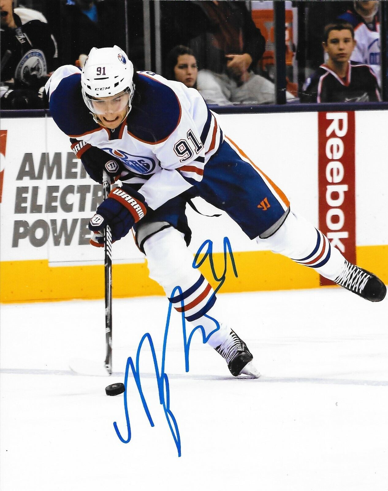 Magnus Paajarvi signed Edmonton Oilers 8x10 Photo Poster painting autographed 2