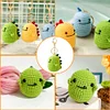 DIY Knitting Doll Art Accessory Dinosaur Knitting Keychain for Beginners Starter