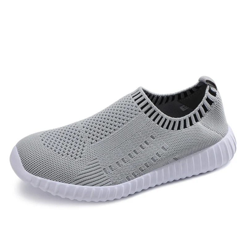 Sneakers Running Shoes Women Black Sock Slip On Knitted Vulcanized Shoes