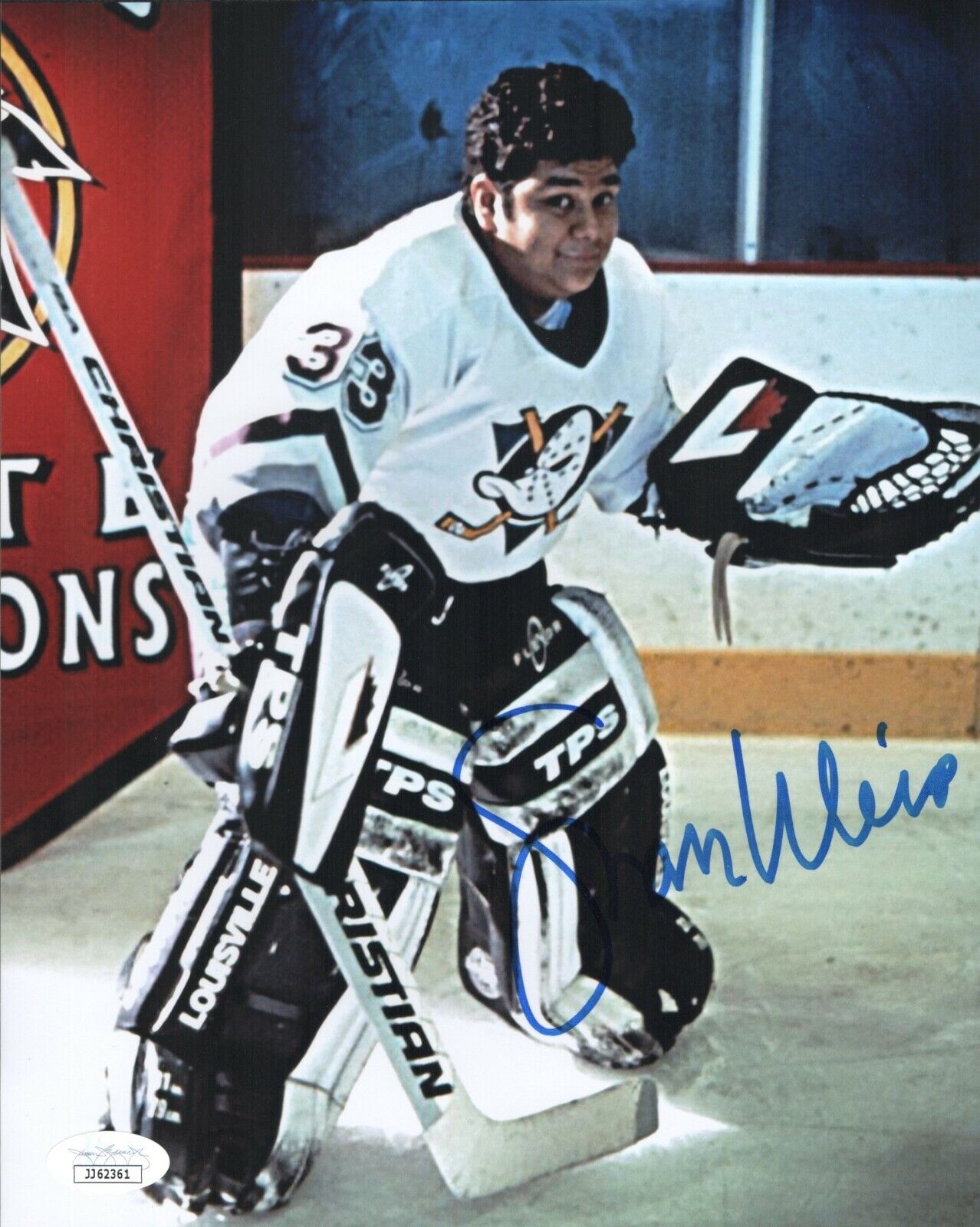 SHAUN WEISS Signed 8x10 Photo Poster painting Greg Goldberg The Mighty Ducks #33 COA JSA Cert