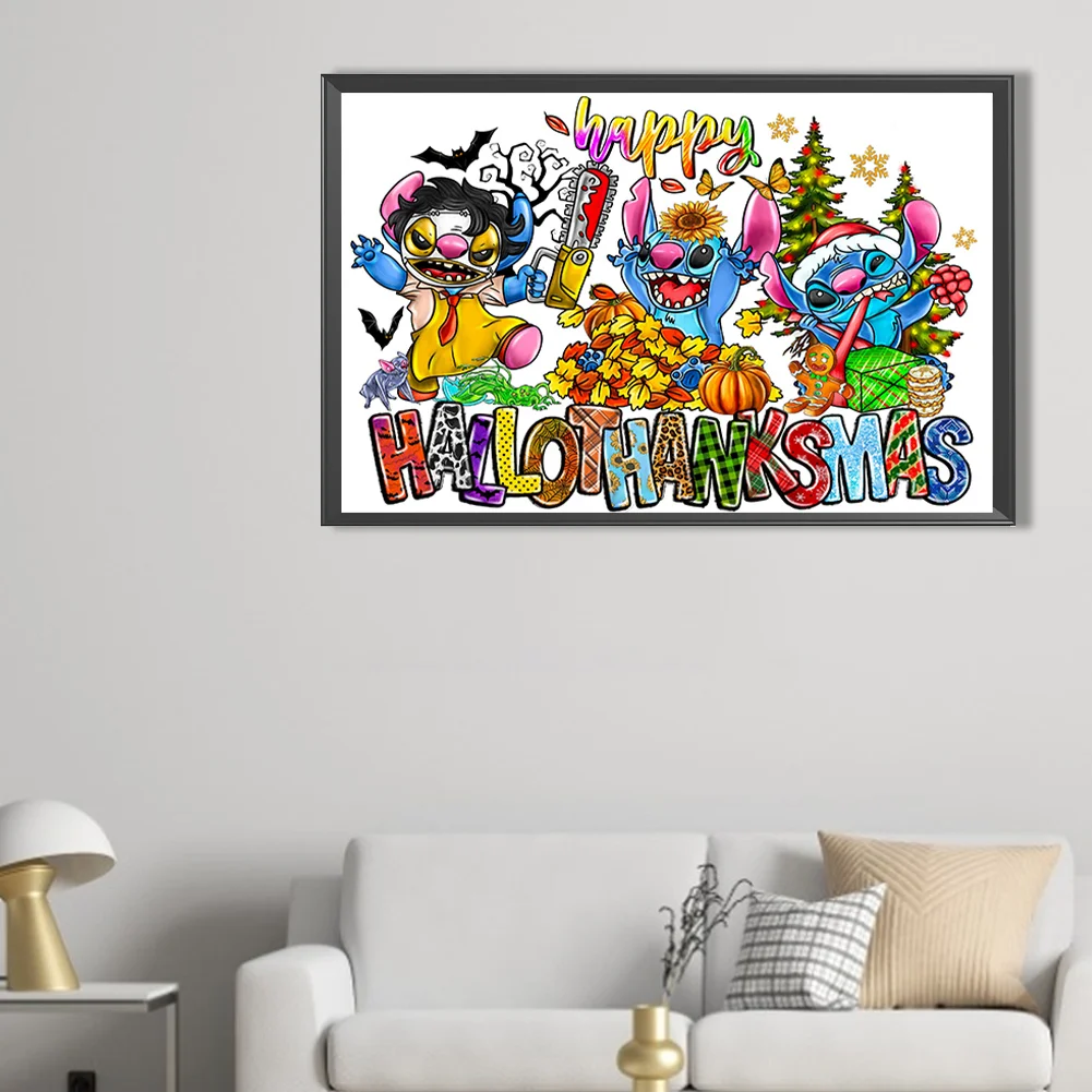 Full Round Diamond Painting 40*60cm - Stitch