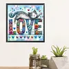 Love Cat-Paint by Numbers Acrylic Painting 20*20cm