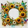 【Limited Stock Sale】Wreath-18CT Stamped Cross Stitch 30*30cm/11.81*11.81in tapestrymarket