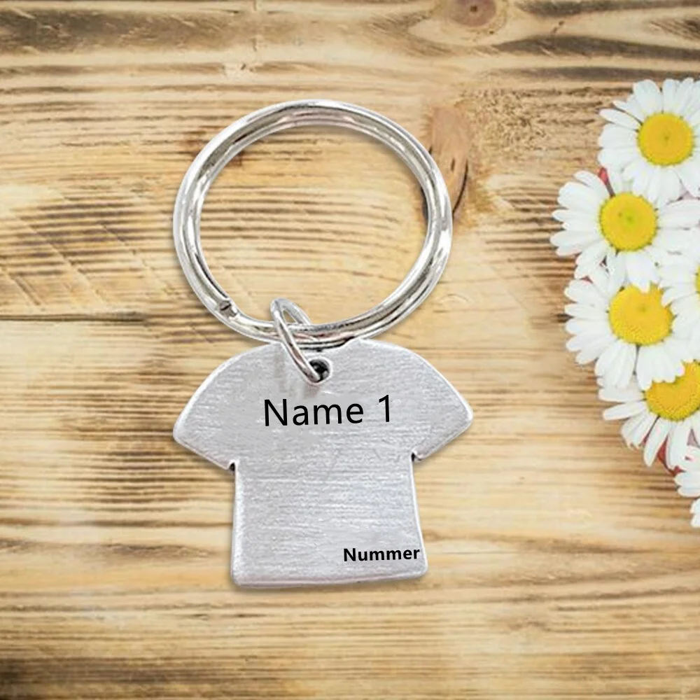Personalisierte Teamgeschenke mit Nummer und Name n1-I Kettenmachen