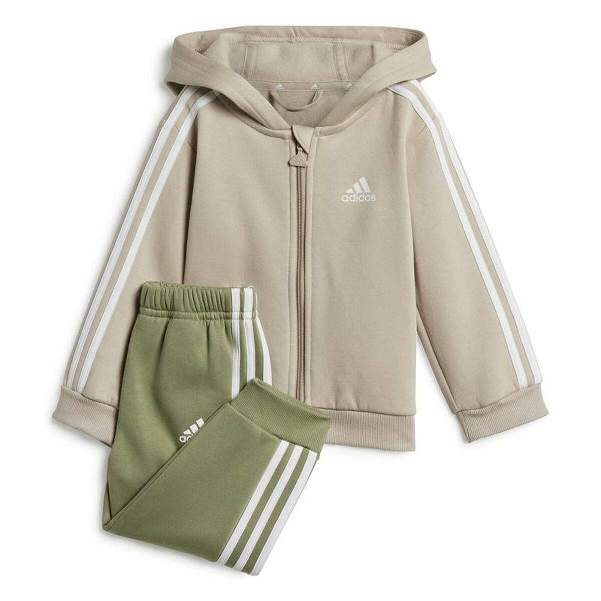Sports Outfit for Baby Adidas Essentials Green Grey