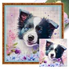 Border Collie Dog-11CT Stamped Cross Stitch 40*40cm