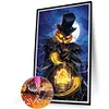 (40*60cm)Halloween Pumpkin Skeleton - Full Round Drill Diamond Painting