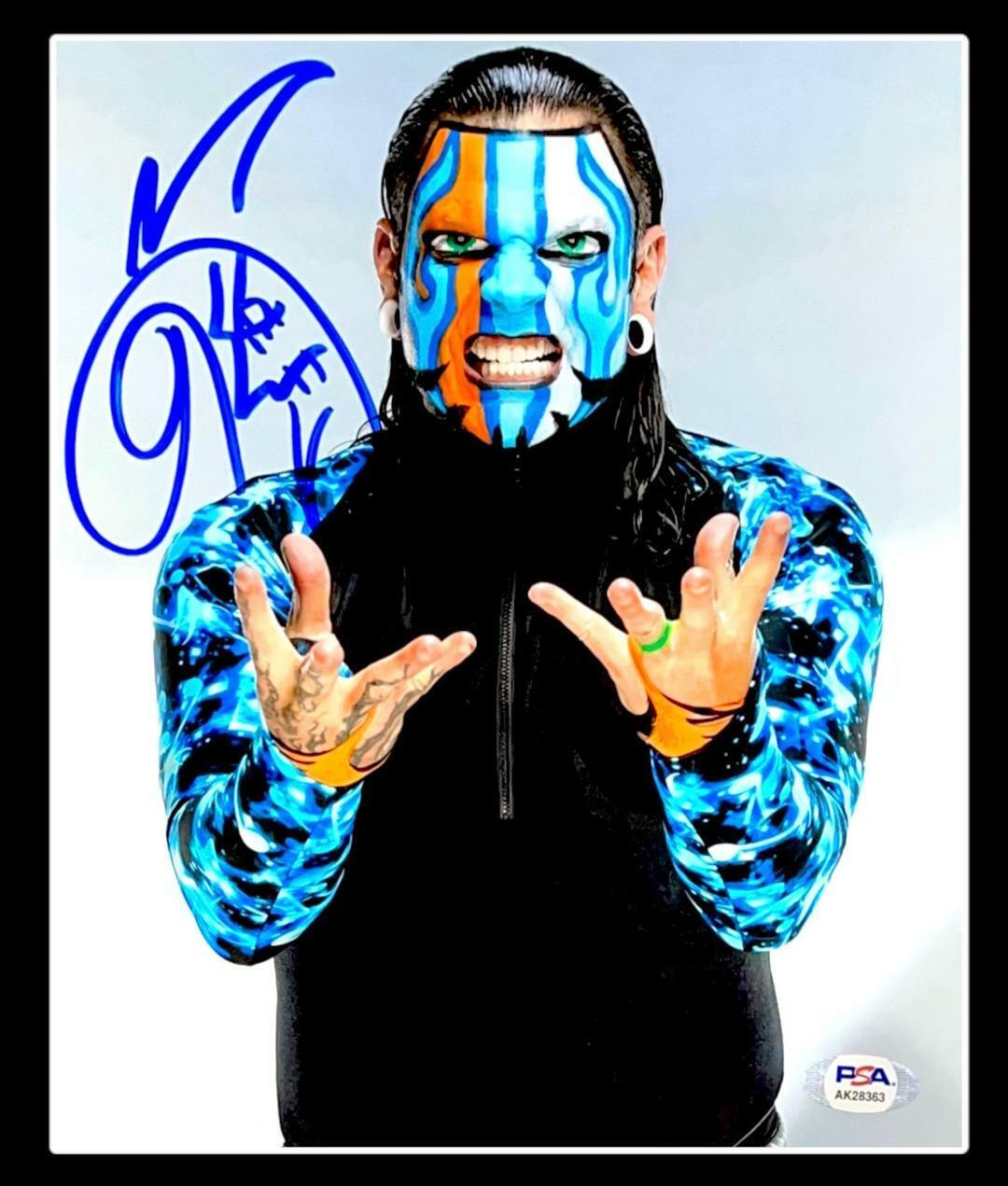 WWE JEFF HARDY HAND SIGNED AUTOGRAPHED 8X10 Photo Poster painting WITH PROOF AND PSA DNA COA 14