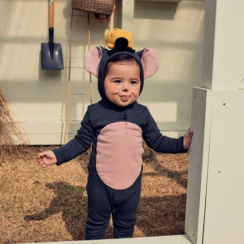 Baby onesie mouse cotton jumpsuit