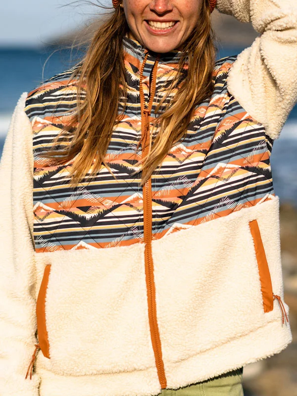 Ethnic wind warm lambswool jacket