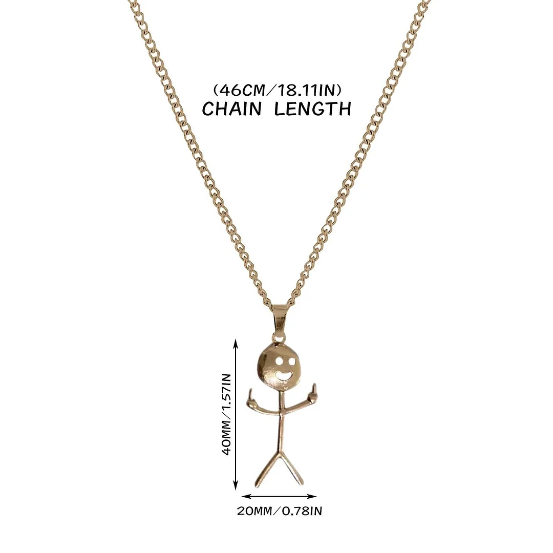 Unisex Funny Doodle Necklace