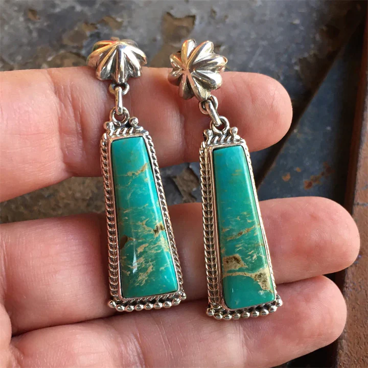 Vintage Turquoise Stone Earrings