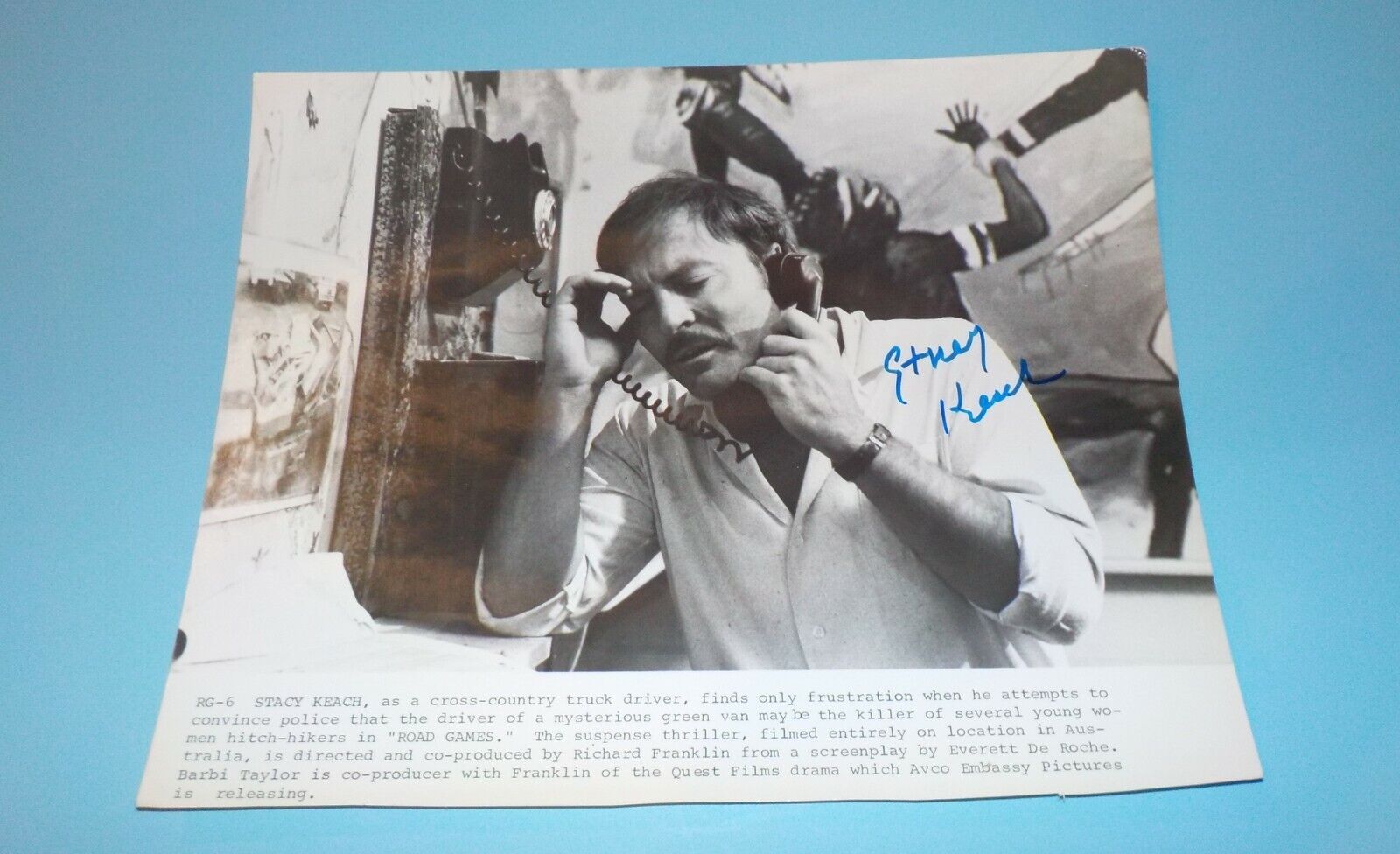 Stacy Keach Signed Autographed 8x10 Photo Poster painting Actor Vintage A