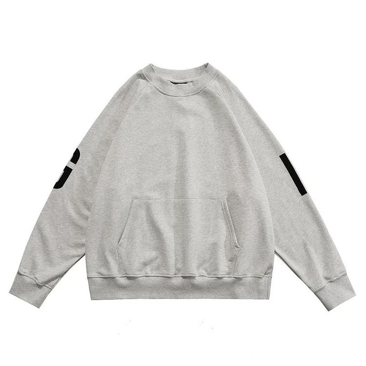 Fog Fear of God Sweatshirt Season 7 Main Line Baseball Flocked Printed Sweatshirt Couple Coat