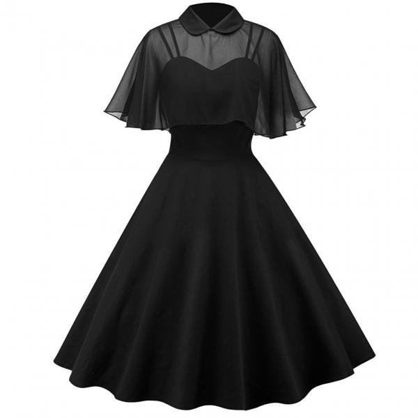 Fabulous Prom Dress Solid Color Eye-catching Chiffon Gothic Doll Collar Party Dress - Shop Trendy Women's Fashion | TeeYours