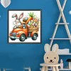 (40*40cm)Easter Bunny Car - Full Round Drill Diamond Painting