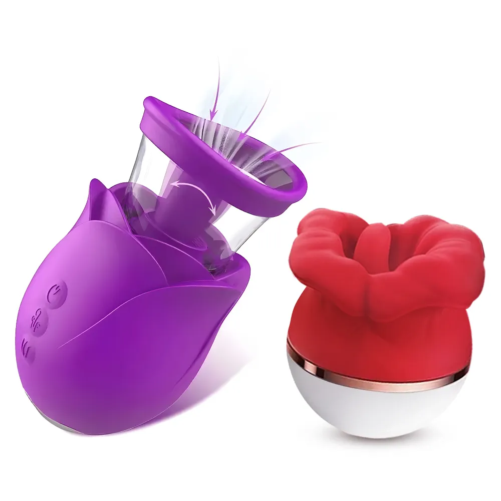 Vortex - 3-in-1 Upgraded Rose Toy Suction & Tongue