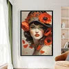(Multi-Style) Rose Woman-11CT Stamped Cross Stitch 40*55/40*60cm