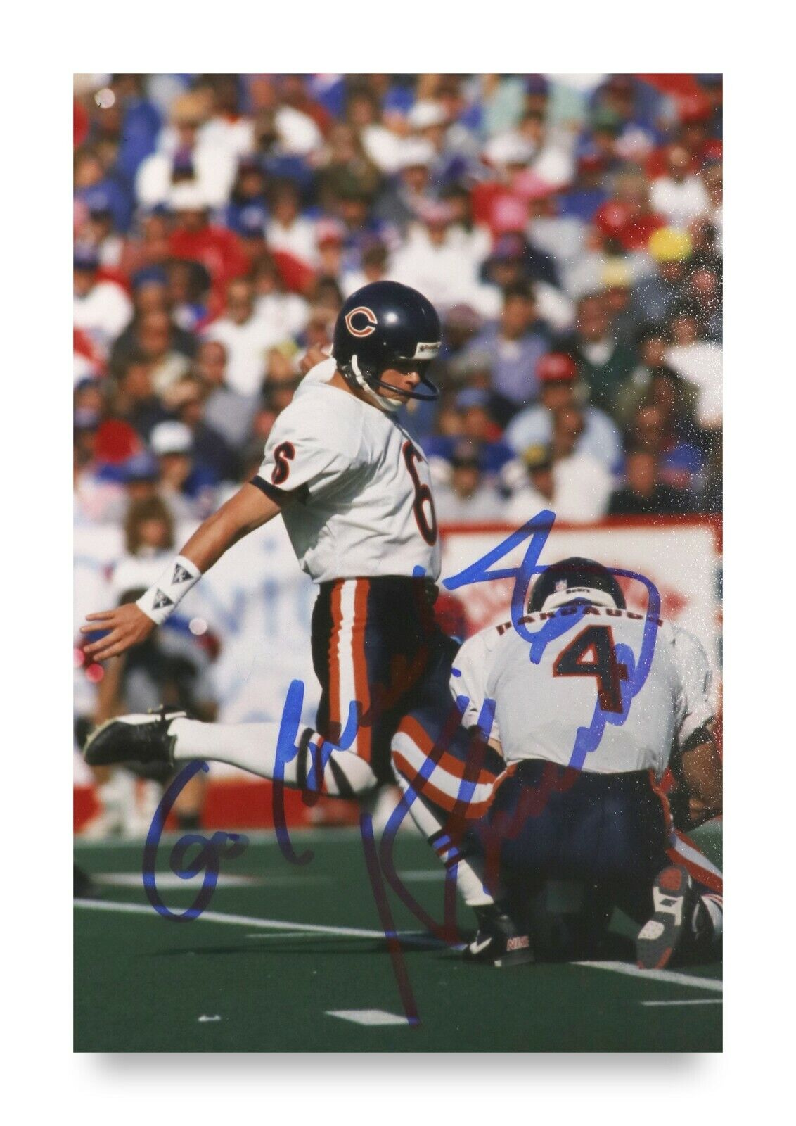 Kevin Butler Signed 6x4 Photo Poster painting Safety Chicago Bears NFL Genuine Autograph + COA