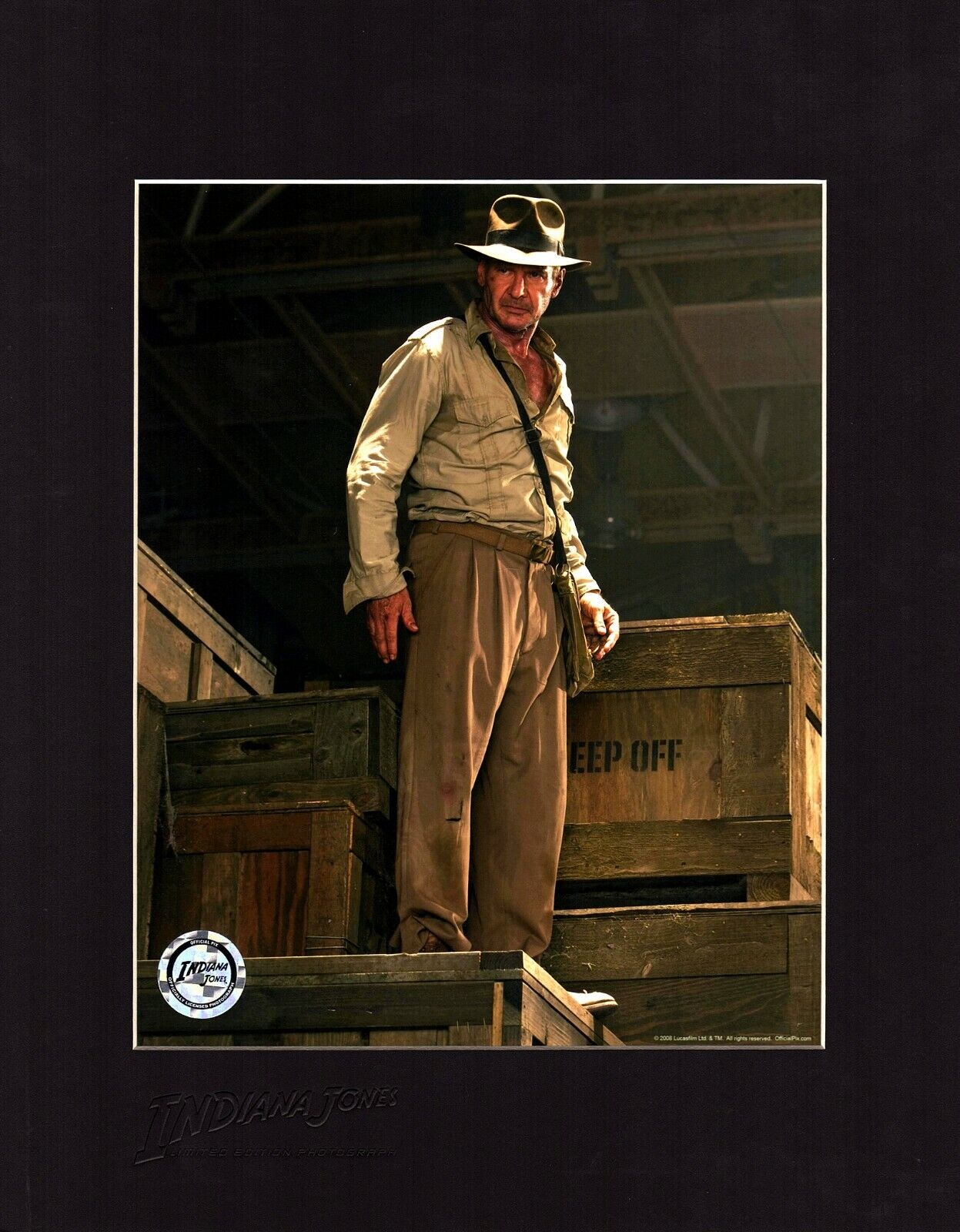 HARRISON FORD 8X10 Photo Poster painting Matted INDIANA JONES