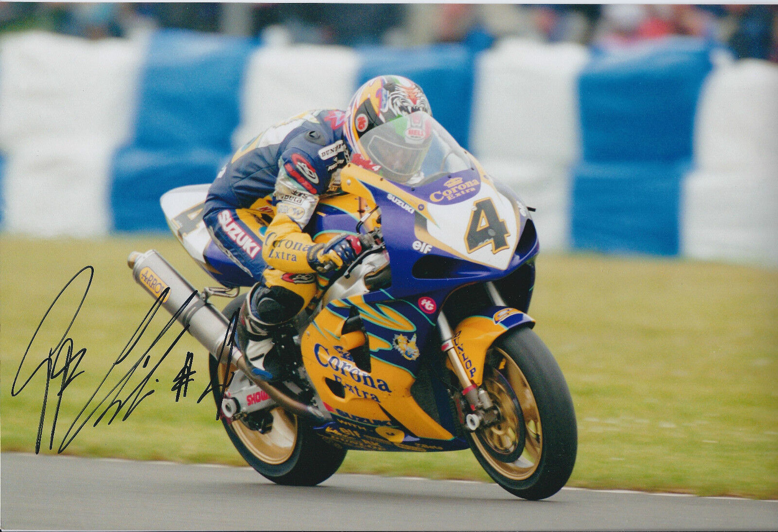 Pierfrancesco Frankie Chili HAND SIGNED Superbike 12x8 Photo Poster painting AFTAL Autograph COA