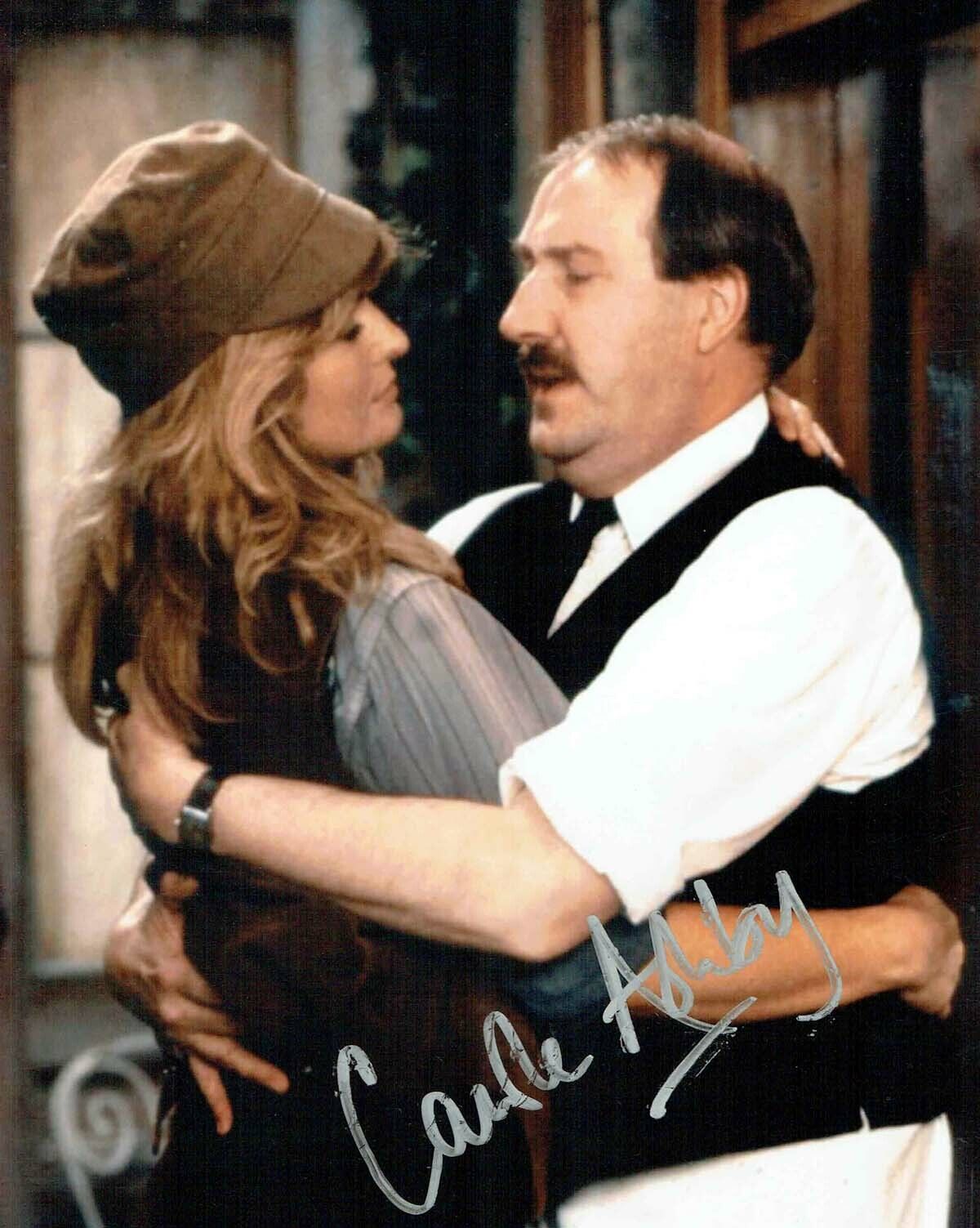 Carole ASHBY SIGNED 10x8 Autograph Photo Poster painting AFTAL COA Allo Allo Glamour Model