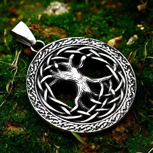 Tree of Life Stainless Steel Viking Pendant