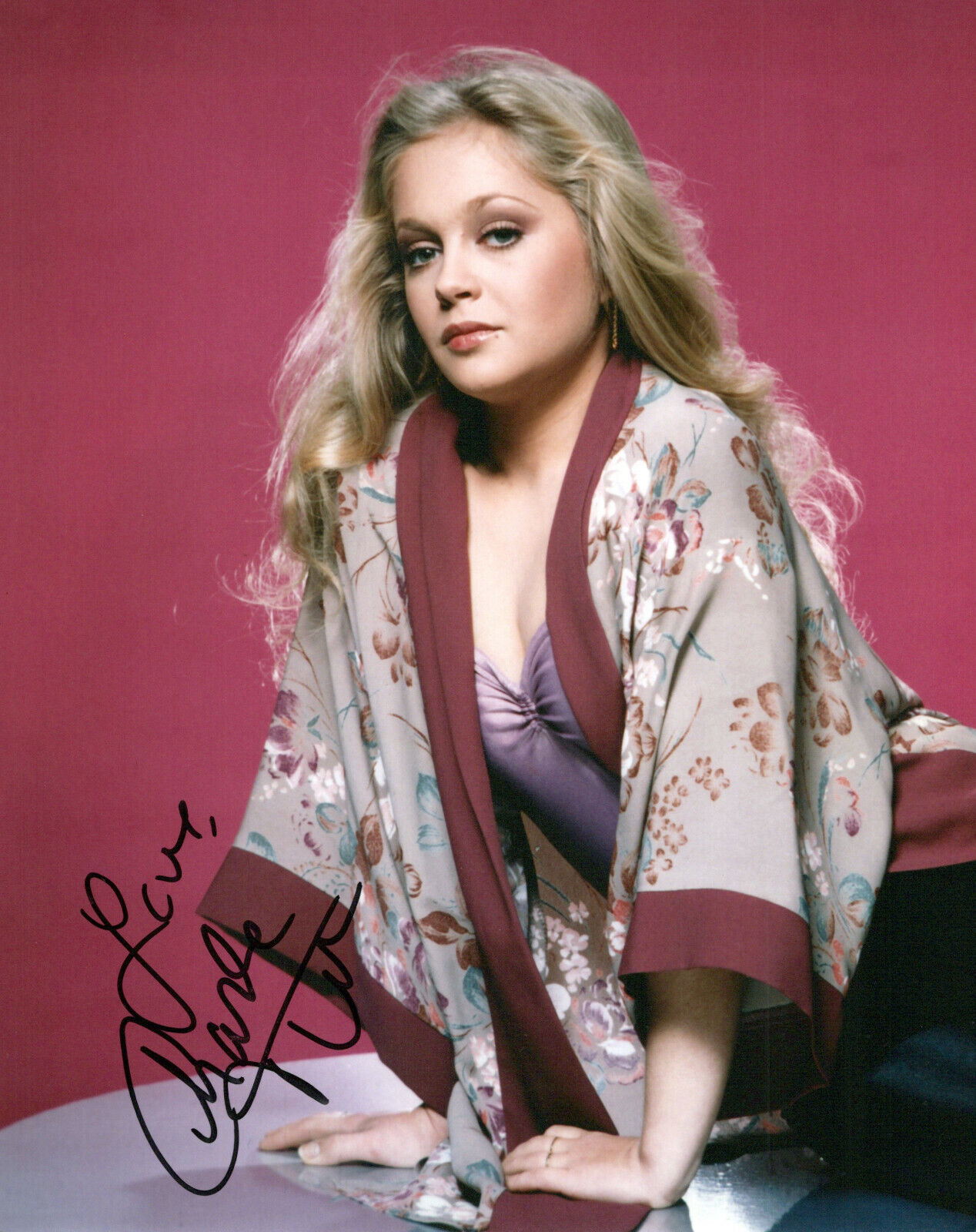 Charlene Tilton glamour shot autographed Photo Poster painting signed 8x10 #3