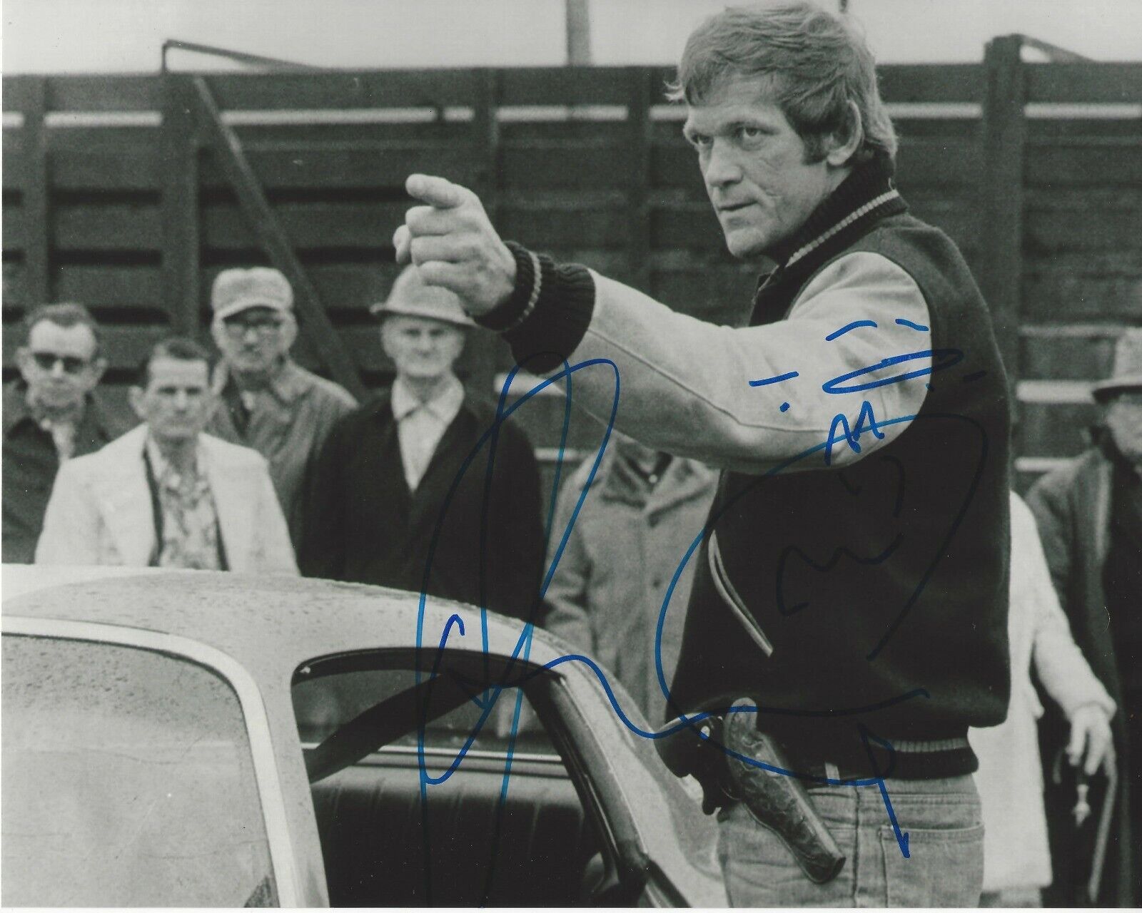 BO SVENSON SIGNED AUTHENTIC 'WALKING TALL' 8x10 MOVIE Photo Poster painting C w/COA ACTOR