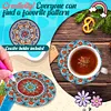8Pcs DIY Mandala Diamond Painting Coasters Set With Holder