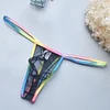 Colorful Edge Sexy Low Rise Transparent Pouch Men's Briefs