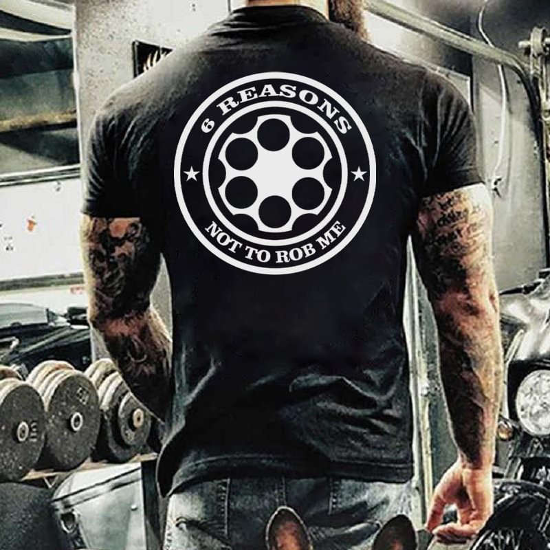 Men‘s Vintage Roulette Print Round Neck Short Sleeve T-Shirt