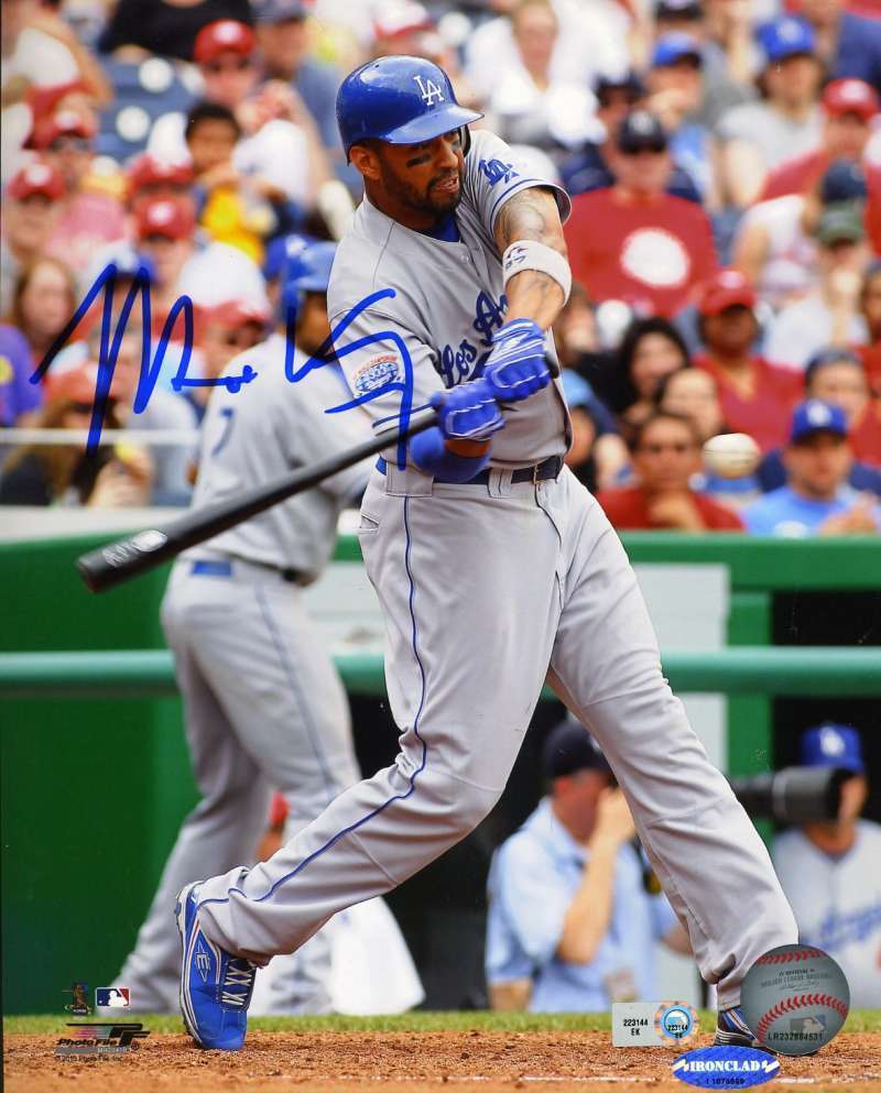 Matt Kemp Mlb Cert Hand Signed 8x10 Photo Poster painting Authentic Autograph