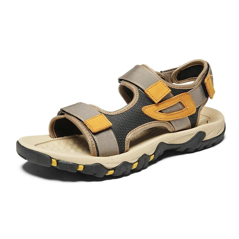 Colourp Summer Gladiator Men Sandals New Breathable Summer Men Shoes Outdoor Beach Sandals Fashion Brand Casual Sandals Big Size 39-47