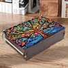 (US Local)Diamond Painting Storage Box DIY 5D Diamond Painting Jewelry Box for Women(Tree)
