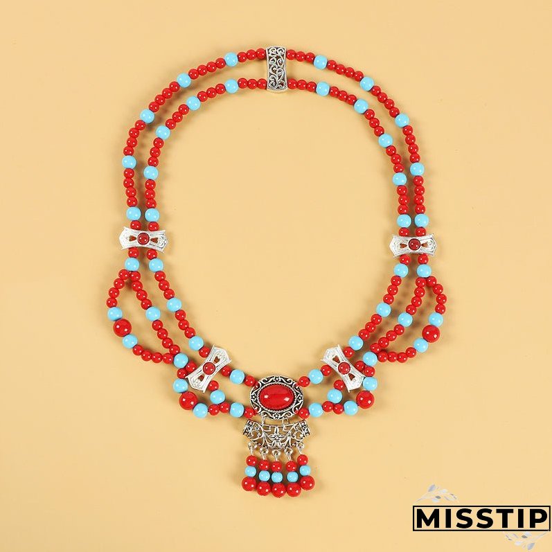 Tibetan style retro ethnic style forehead decoration exotic style forehead chain.headwear