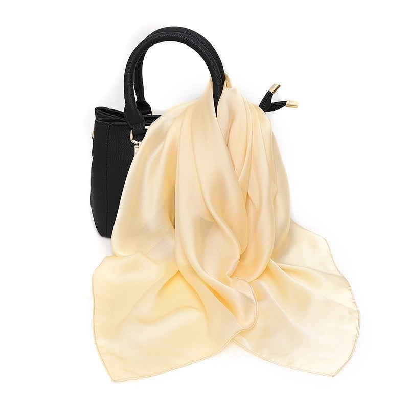 Women’s Elegant Basic Printing Polyester Printing Silk Scarf