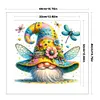 Dragonfly Gnome-11CT Stamped Cross Stitch 40*40cm/15.75*15.75in tapestrymarket