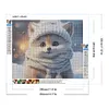 >SALE<5D DIY Full Round Drill Diamond Painting Winter Fox Kit Home Decoration 35x30cm